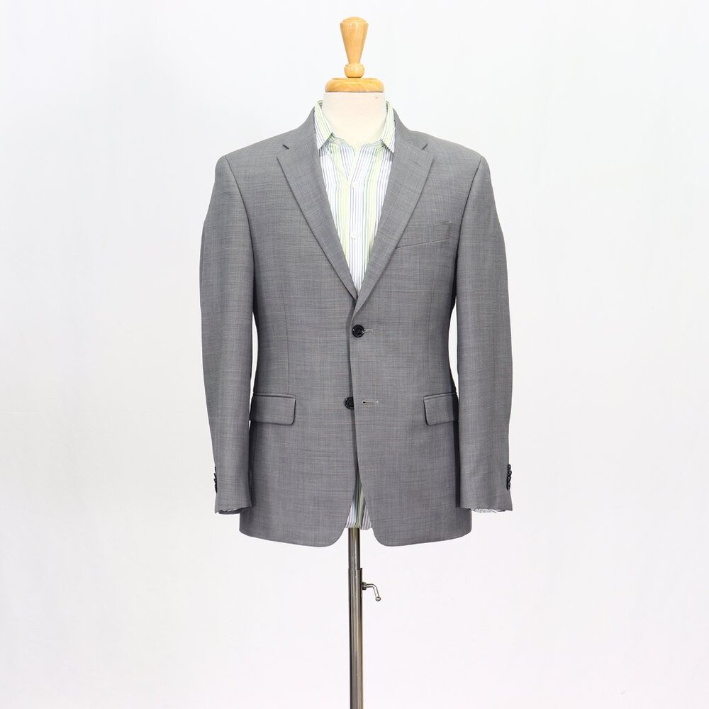 Tommy Hilfiger 38S Gray Blazer Sport Coat Jacket 2-Button Solid Y722